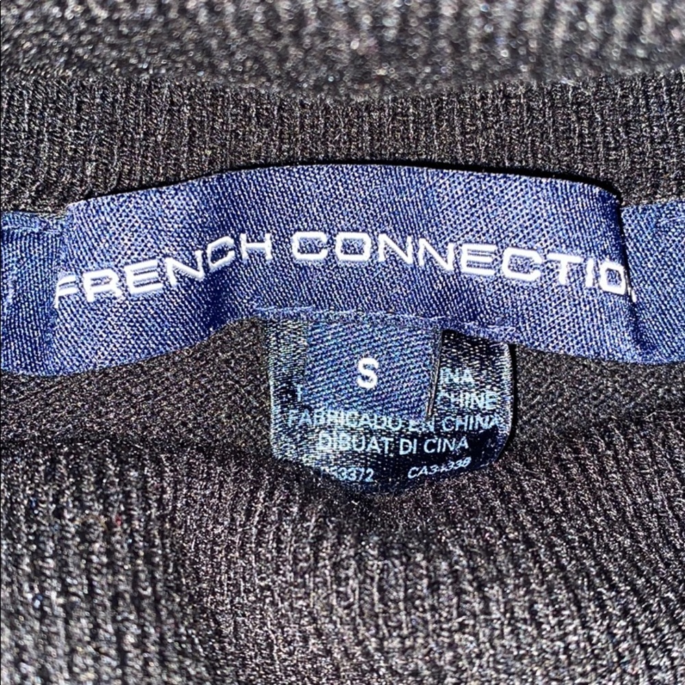 FCUK black cowl neck long sleeve sweater